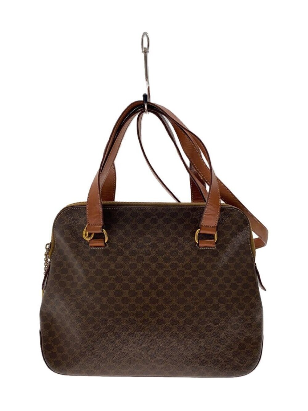 Celine Tote Bag Brown Shoulder Macadam
